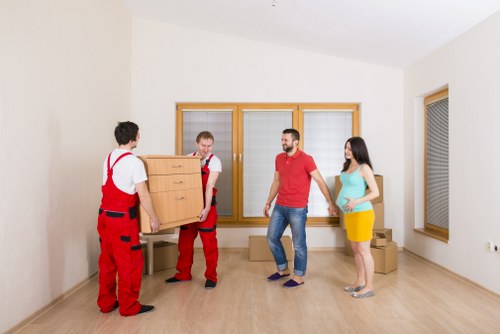 Professional movers completing a Redbridge household move