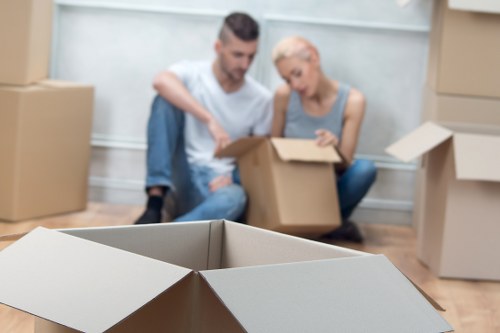 Post-move office setup and workspace arrangement in Redbridge