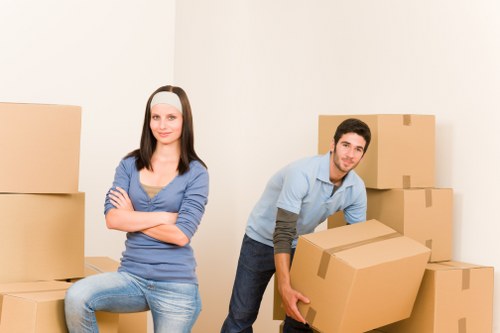 Secure loading of items during a safe removal service