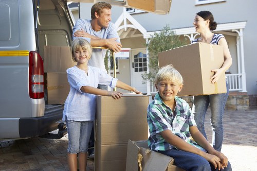 Secure loading of furniture into a removals vehicle
