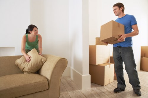 Careful packing and loading of household furniture and boxes